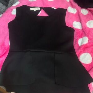 Nicki Minaj Gold Label Top - Glam Black with Gold closure button Gently Used